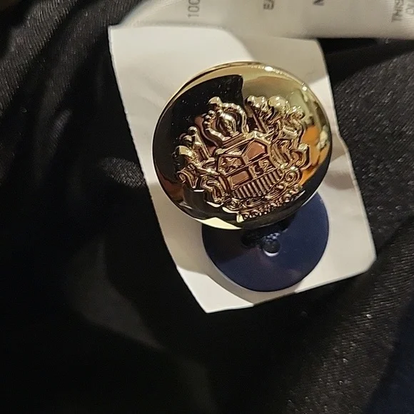 Navy Double-Breasted Women's Blazer - Picture 3 of 9